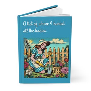 Journal Hardcover - Lustiges Vintage Bodies Design Matte Journal - Humorvolles Notizbuch, Buchliebhaber Geschenk, Retro Tagebuch, LGBT Gartenliebhaber Geschenk