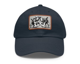 Beagles-hoed met leren patch, casual baseballpet, 22 kleuren, LGBT-buitenaccessoires, gay fashion-hoofddeksels, bescherming tegen de zon