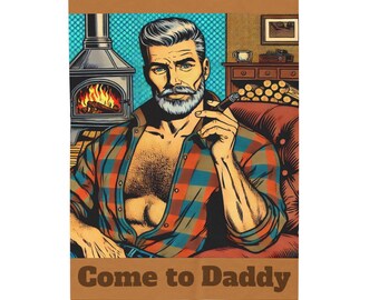 Manta de felpa, diseño divertido LGBT Come to Daddy, manta de terciopelo para humanos y mascotas LGBT, decoración gay, manta de orgullo LGBT, regalo para papá gay