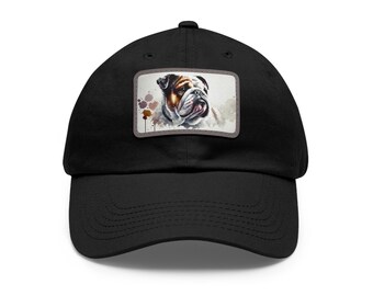 Bulldog-hoed met leren patch, casual baseballpet, 22 kleuren, LGBT-buitenaccessoires, trendy gay hoofddeksels, bescherming tegen de zon