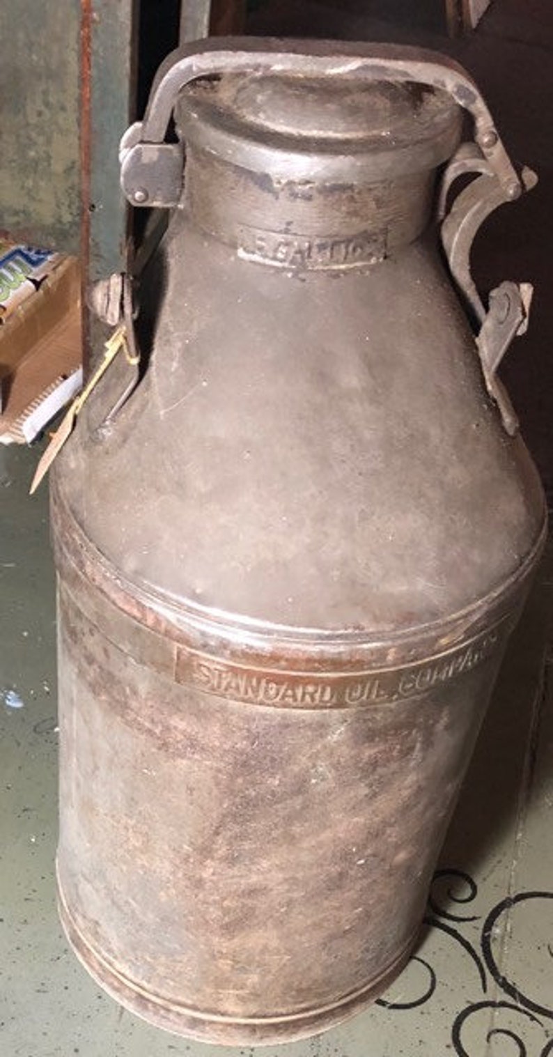 Vintage Oil Jug Etsy