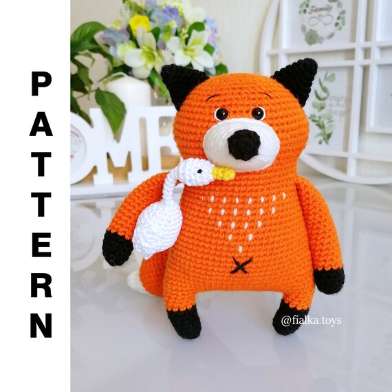 Crochet Fox Pattern Amigurumi Fox Crochet Amigurumi Pattern Fox Lucas PDF English