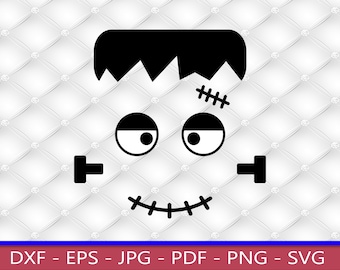 Frankenstein Face, PNG, SVG