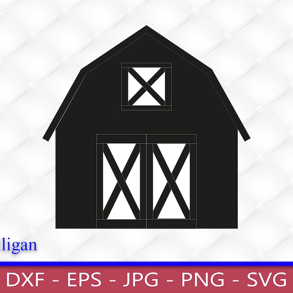 Barn, 2 Door, Window, SVG, PNG, Clipart