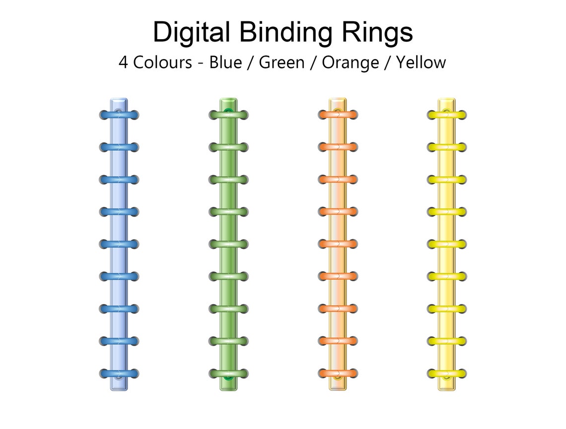 Realistic Binder Rings PNG Etsy