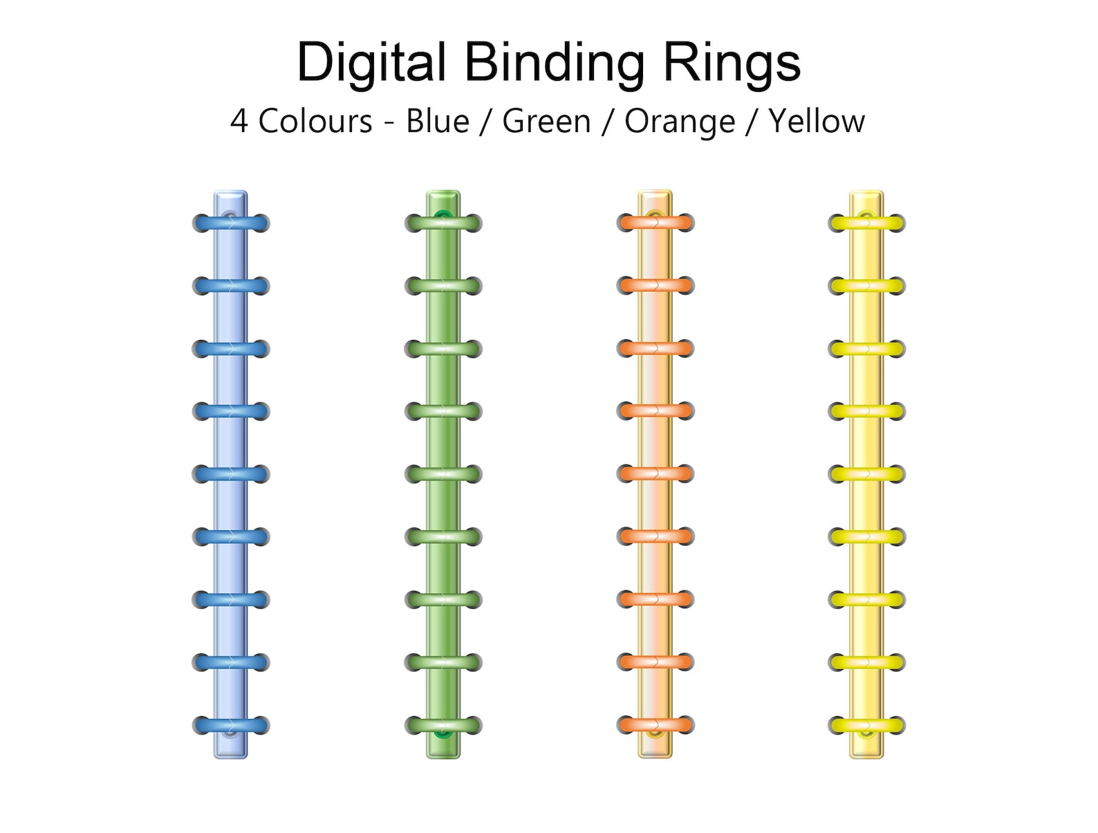 Realistic Binder Rings PNG Etsy