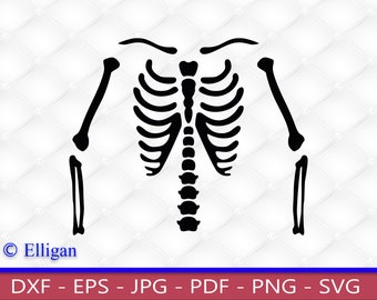 Skeleton Torso, SVG, PNG