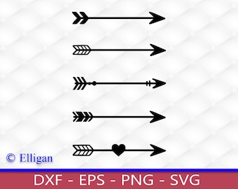 5 Arrows, SVG, PNG, Clipart, Bundle