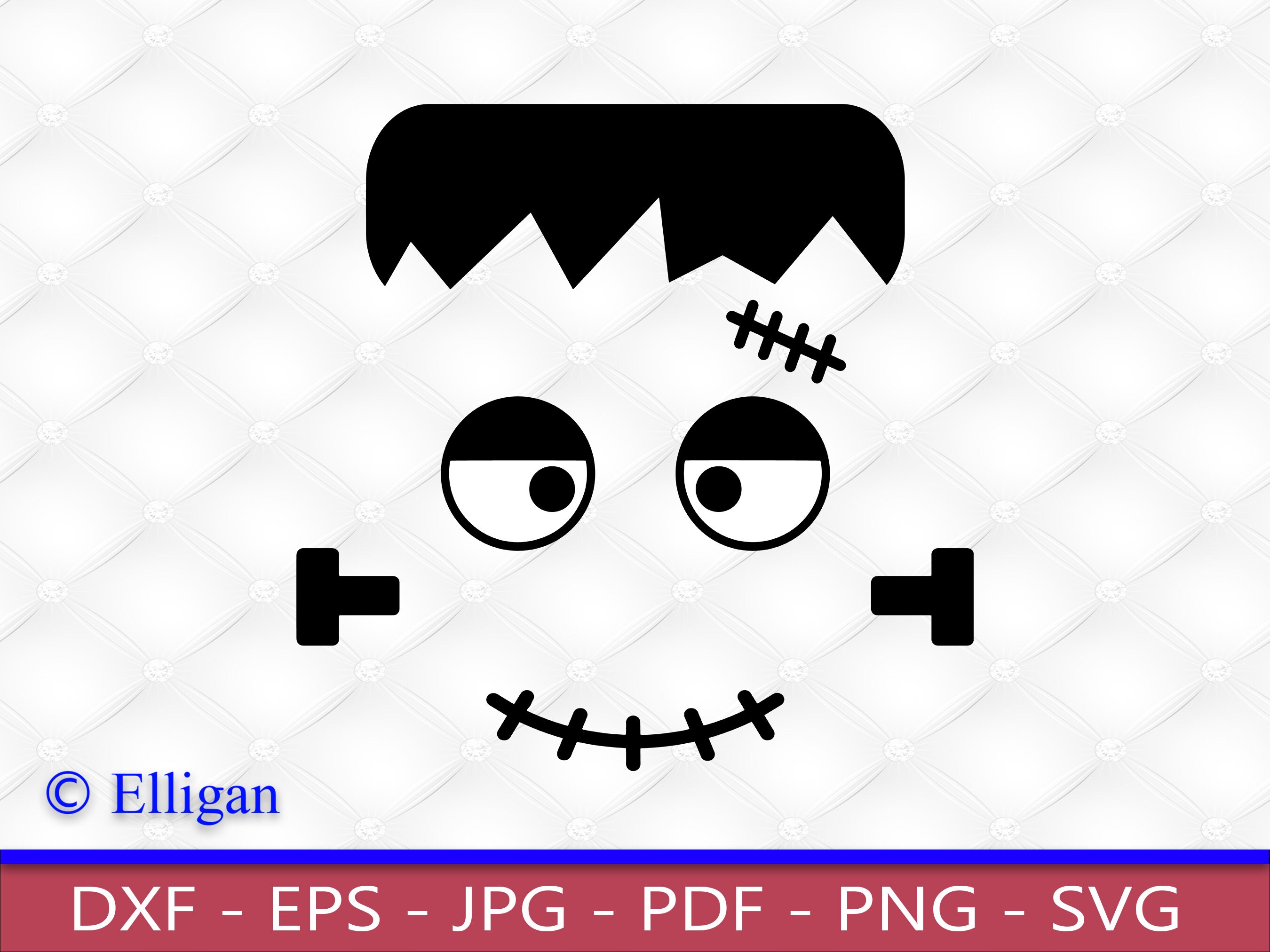 Frankenstein Face PNG SVG Etsy Frankenstein Face PNG SVG Etsy