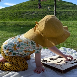 Sun hat, summer hat, linen sun hat, girls