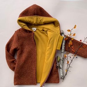 Winter jacket, walk jacket for children, fully lined, zip jacket, baby jacket