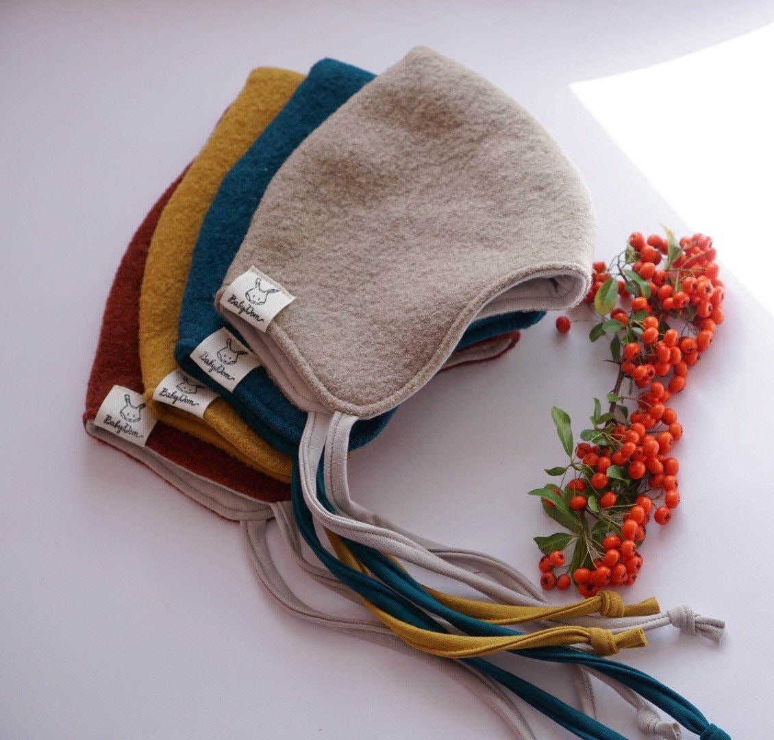 Set Cuffia E Muffole Neonato 0-18 Mesi - Maglia Doppio Strato Invernale - Foto 8