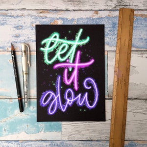 the &quot;glow brush set&quot; procreate brushes for iPad