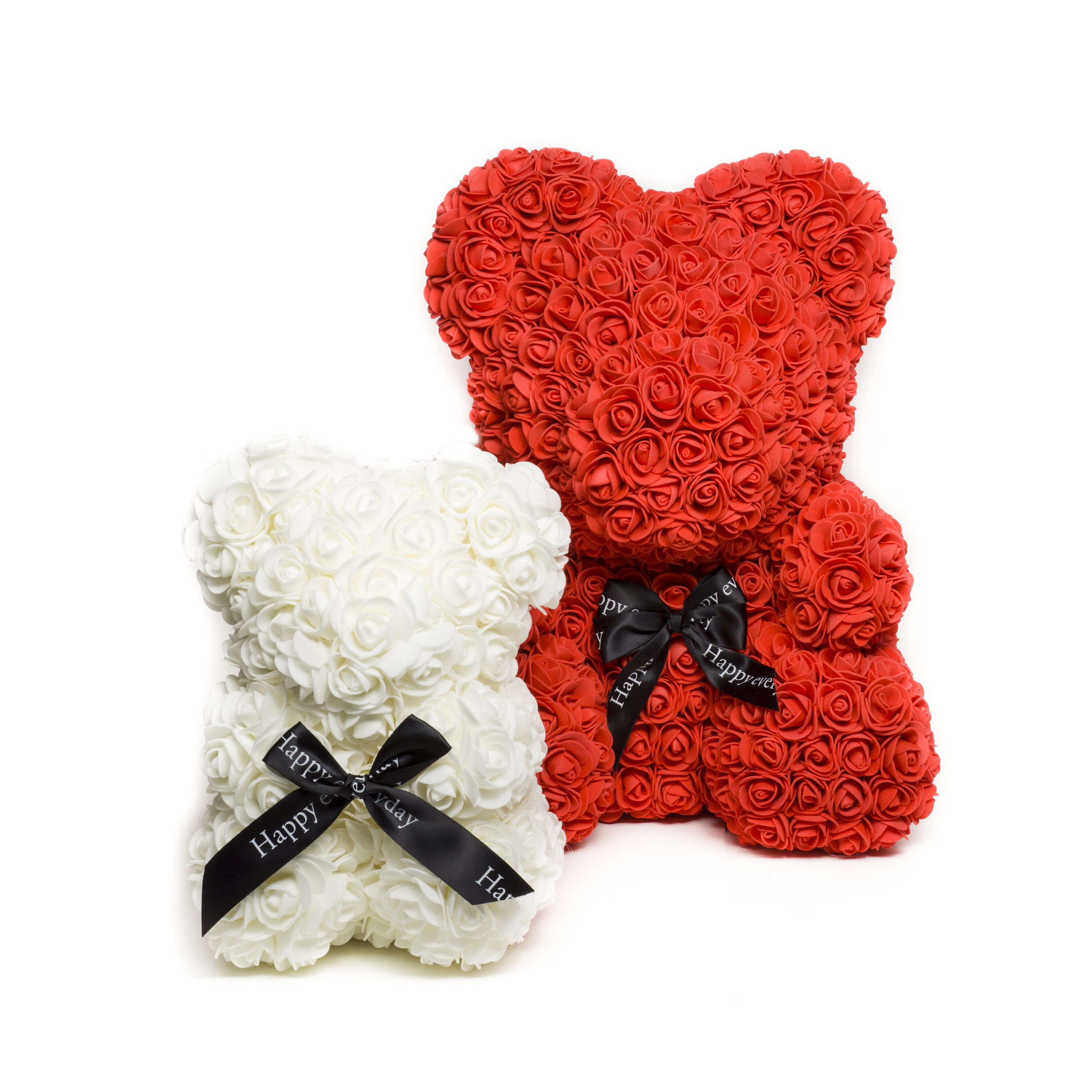 Bulk Box of 60 Small Rose Bears With Bows No Gift Boxes Etsy