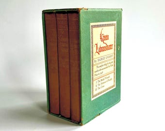 Kristen Labransdatter by Sigrid Undset, Boxed Set of 3 Volumes, - 1946 Knopf edition