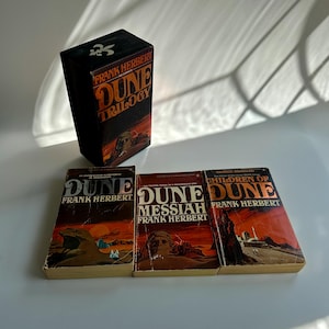 Dune Trilogy Set of 3 by Frank Herbert - Dune, Dune Messiah, Children of Dune