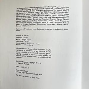 May include: A page from a book with a white background and black text. The text lists the names of museums and institutions that contributed to the book's creation. The text also includes the book's publication information, including the publisher, copyright information, and the ISBN number.