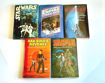5 BCE Star Wars hardcover books from the 70's and 80's