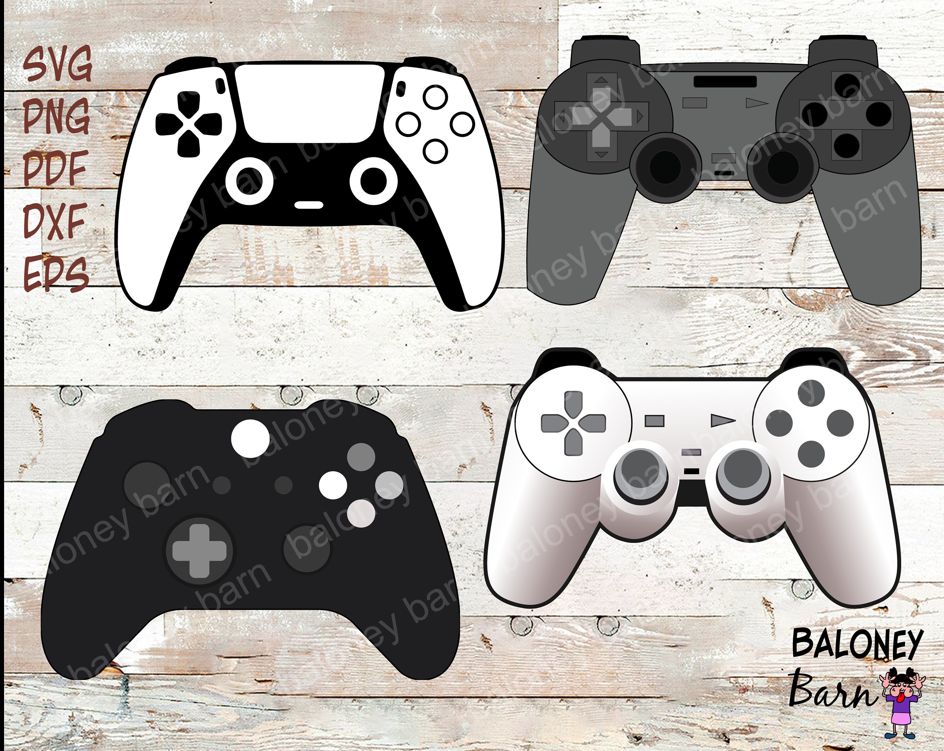 Controller Clipart Game Controller SVG Gaming Joystick - Etsy