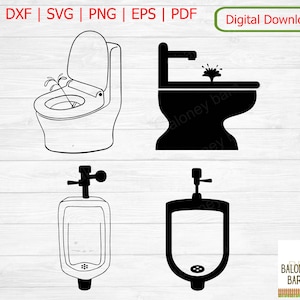 Bidet Clipart, Urinal SVG, Washroom Bathroom, Water Clean, Wash Peeing, Spray Bum, Men Man, Toilet Toilette, Stand To Pee, Digital Download