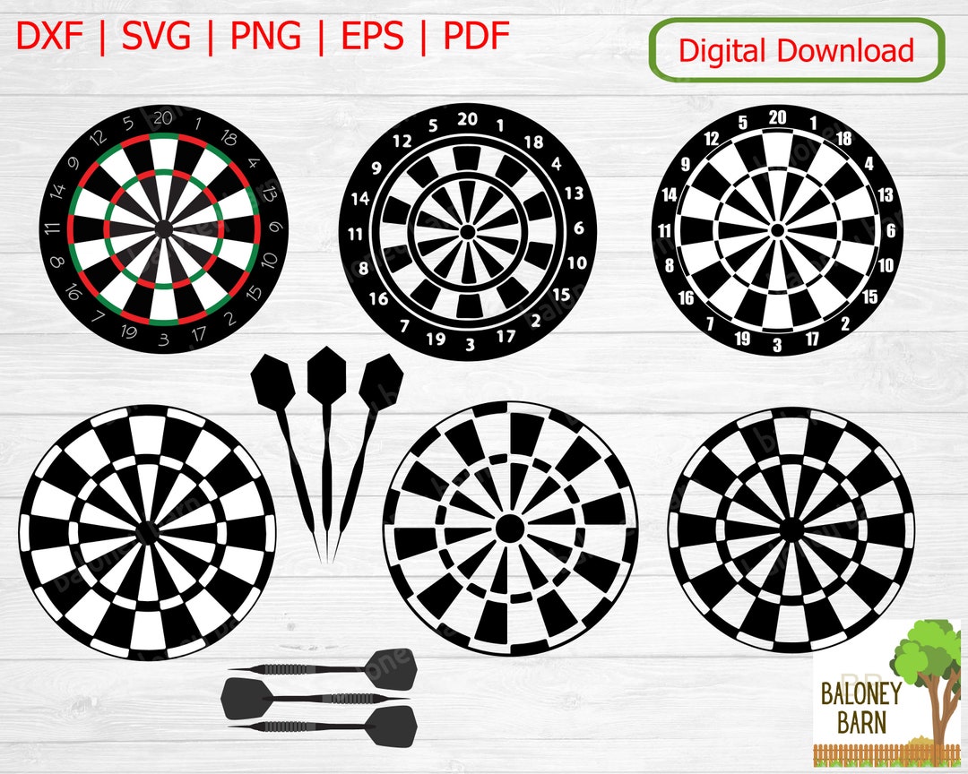 Dartboard Clipart, Dartboard SVG, Pfeil Pfeile, Dart Board Silhouette