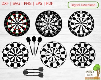 Dartboard Clipart, Dartboard SVG, Pfeil Pfeile, Dart Board Silhouette, Bar Game, Shoot Target, Darts Sport, Dart Sports, Digital Download