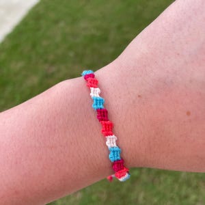 Adjustable Friendship Bracelet - Fireworks