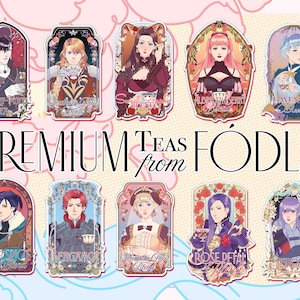 Fire Emblem Three Houses: 3&quot; Tea Label Charms