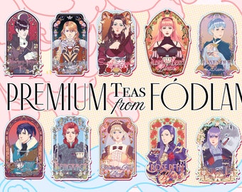 Fire Emblem Three Houses: 3" Tea Label Charms