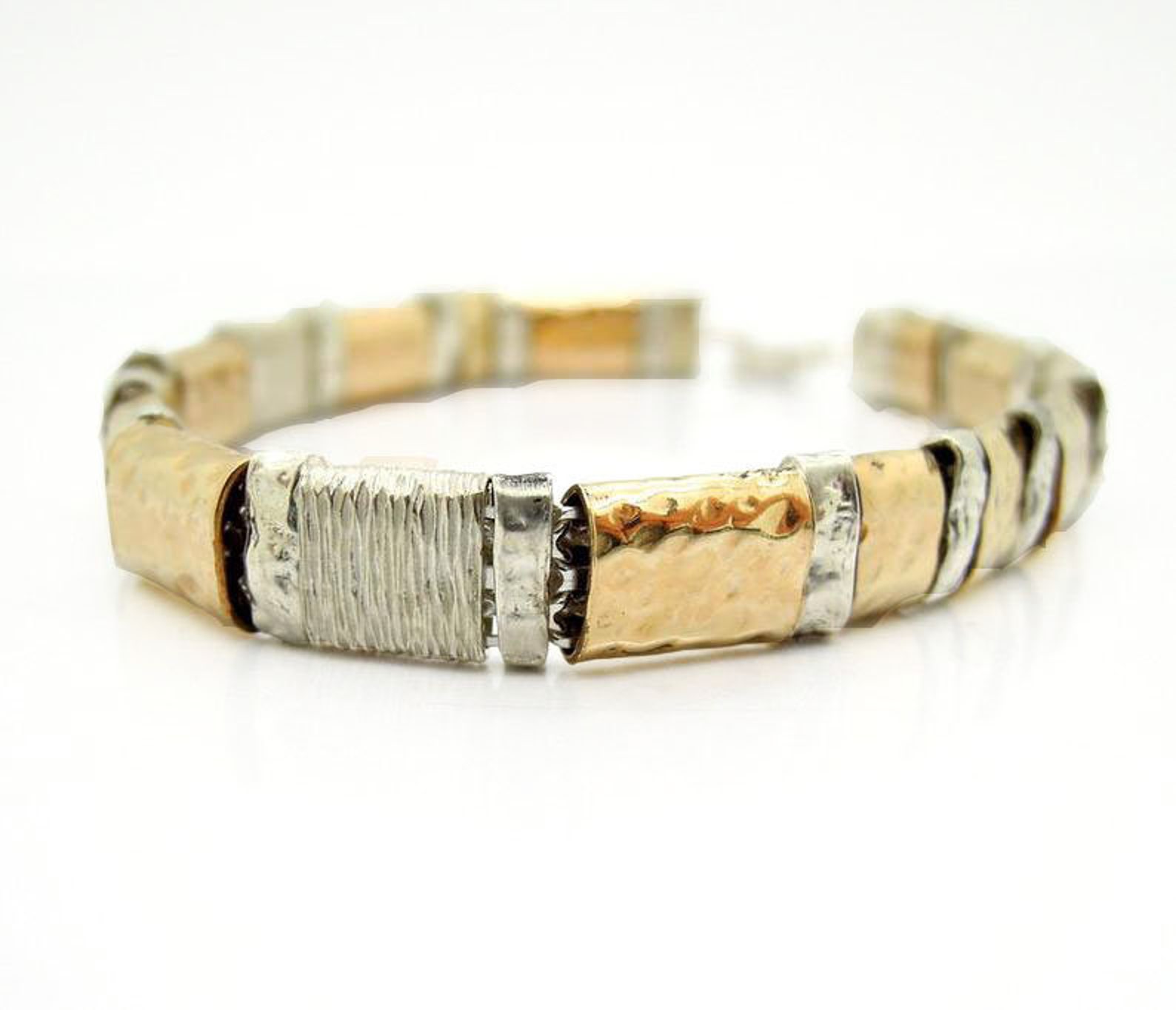 MEN Square Links Bracelet made of 14K Gold filled and Etsy