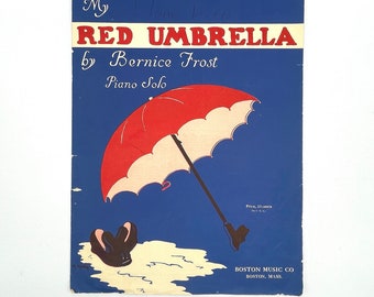 Sheet Music - My Red Umbrella by Bernice Frost a Piano Solo