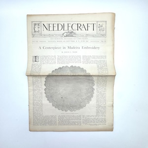 Antique Craft Magazine, Sewing Ephemera, Needlecraft The Home Arts Magazine June 1916,  Home Dressmaking, Millinery Advertisements