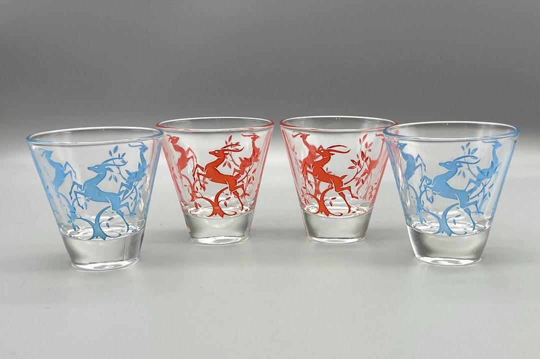 Federal Gazelle Glasses Cocktail Glasses Vintage Barware Etsy
