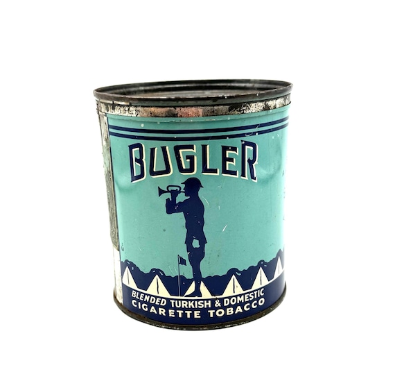 bugler turkish tobacco Bugler Coffee Tin, Cigarette Tobacco, Blended Turkish and Domestic