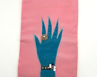 Novelty Travel Jewelry Holder, Mid Century Modern Accessory, Made in Japan, Vintage Vanity