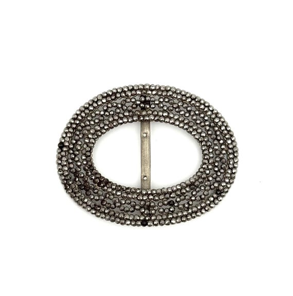 French Victorian antique silver steel buckle Antiques, Art, Vintage main image 4