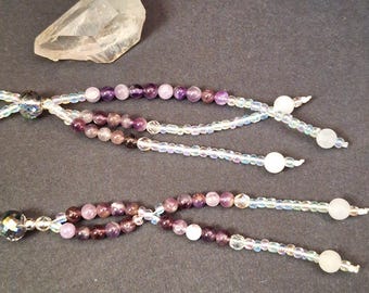 Amethyst Beads, Faceted Crystal Beads, Juzu Prayer Beads, Nichiren SGI Buddhist, Chanting Beads, Gongyo, Lorraine Effects, Lorraine Ellison