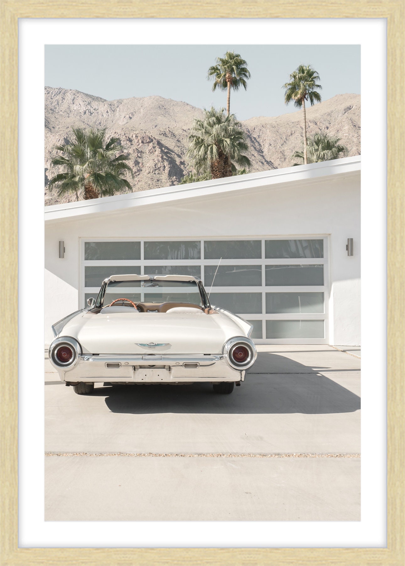 Palm Springs Vintage Car Photograph Retro California - Etsy