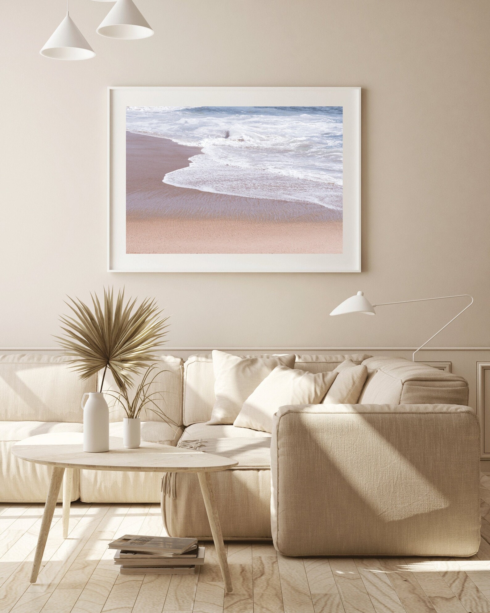 Whitewash Ocean Photograph Large Fine Art Ocean Print Beach | Etsy