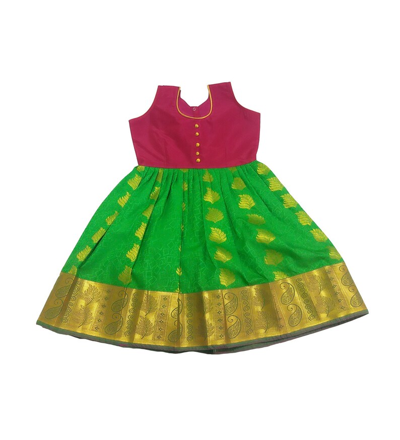 pattu pavadai for baby girl