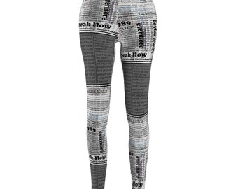 Eras Newsprint Casual Leggings