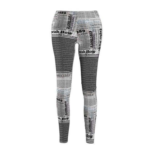 Eras Newsprint Casual Leggings