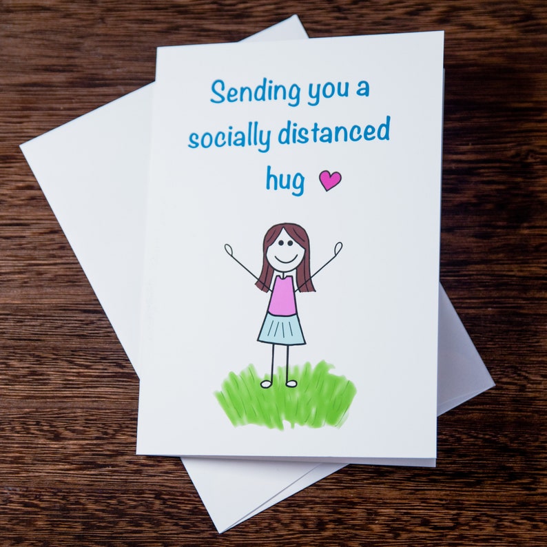 Quarantine Card Pack for friends and family quarantine, social distancing, sending love