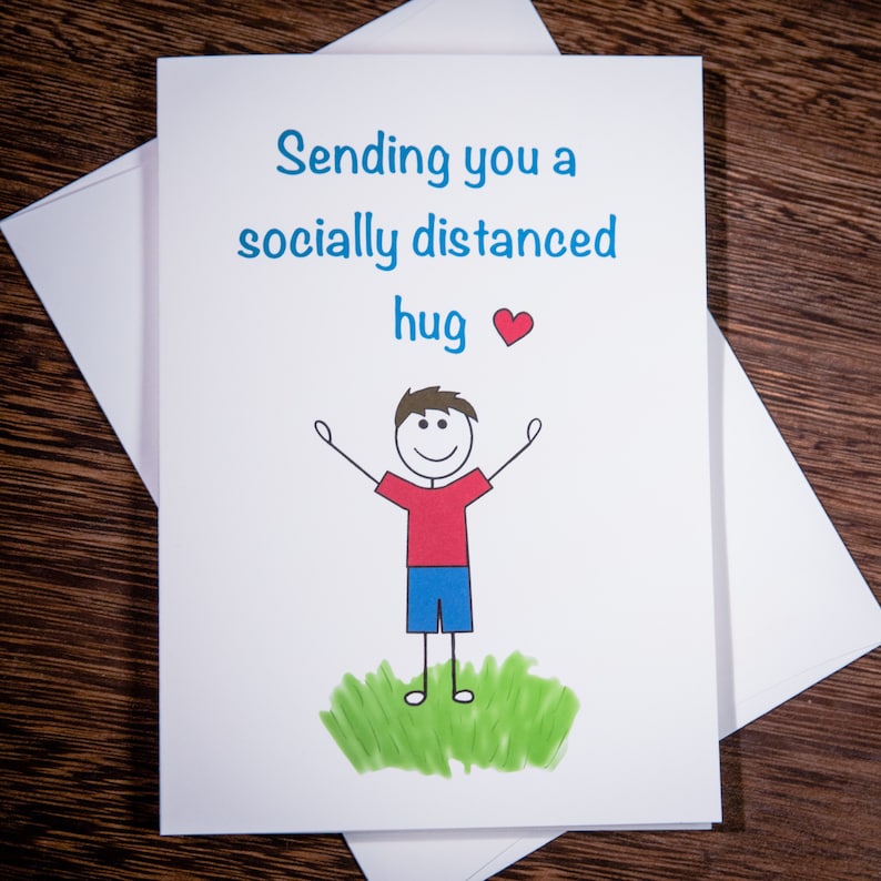 Quarantine Card Pack for friends and family quarantine, social distancing, sending love