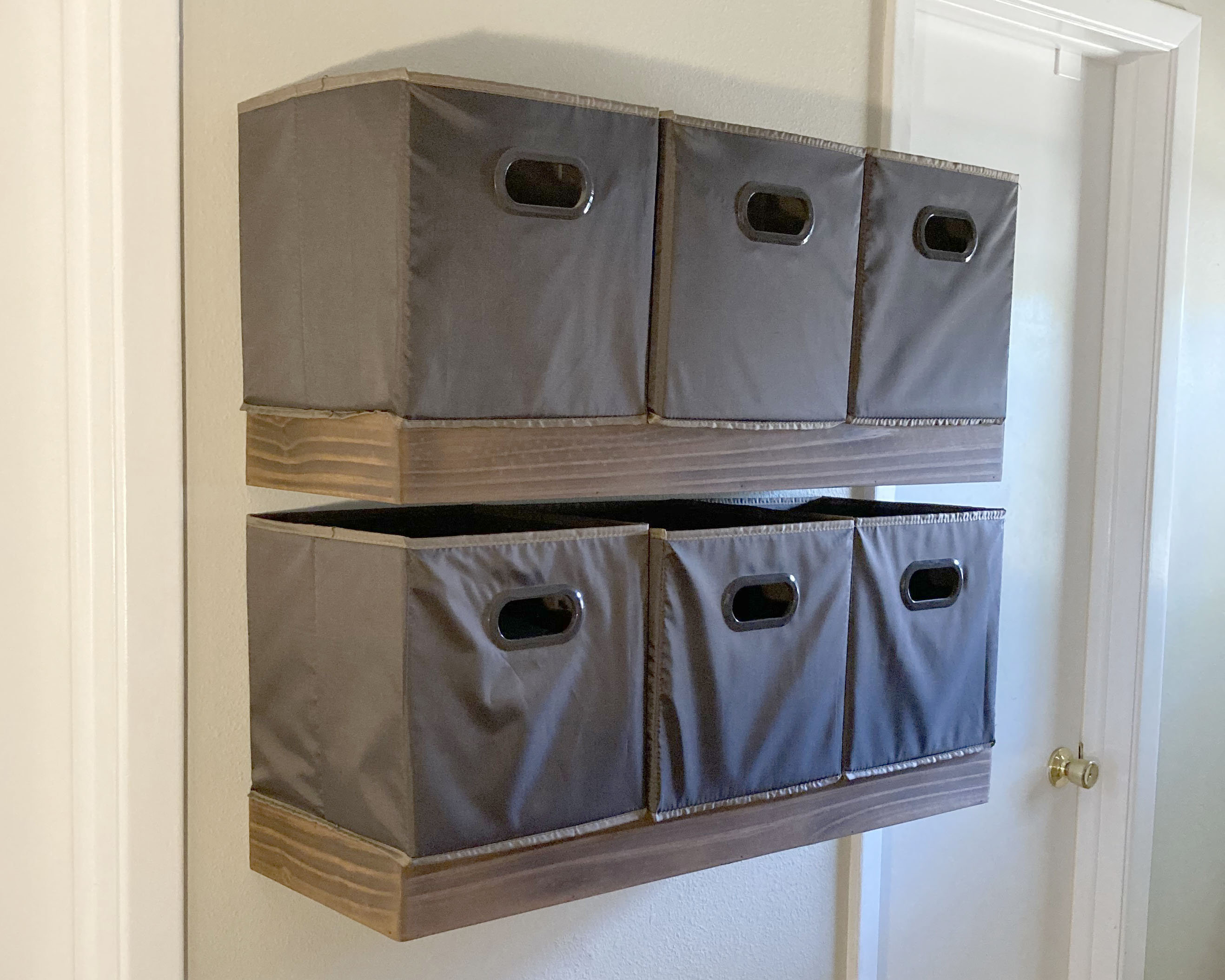 Closet Shelving with Storage Bins extra closet storage Etsy