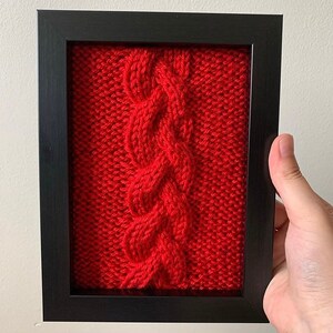 Knit Braid Framed