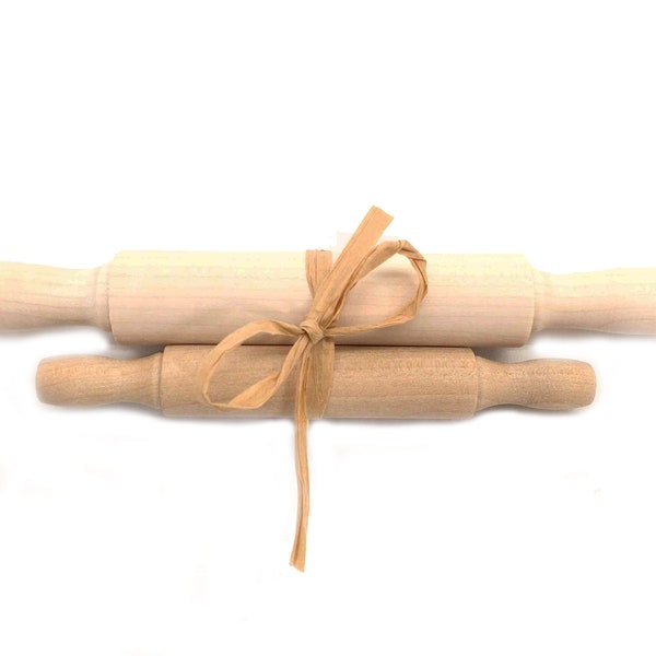 Wooden Playdough Roller Gift Set - Playdough Tool - Montessori Toy - Waldorf Toy - Natural Eco Dough Roller