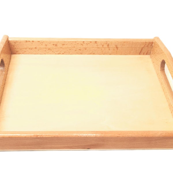 Montessori Wood Trays - Small Wooden Sorting Tray