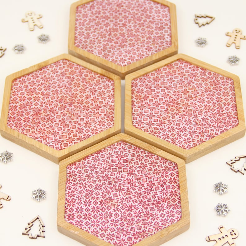 Christmas Decoupage Coasters Kit