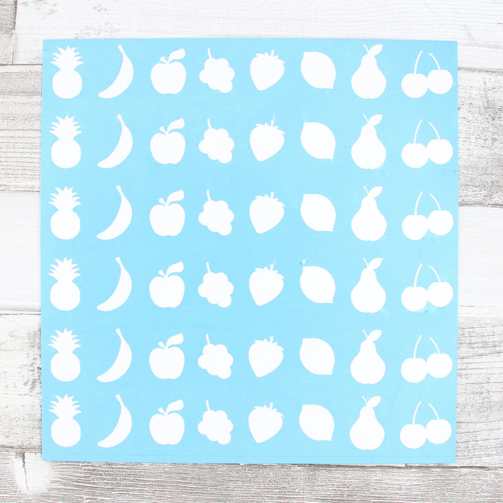 adhesive stencil fruit etsy